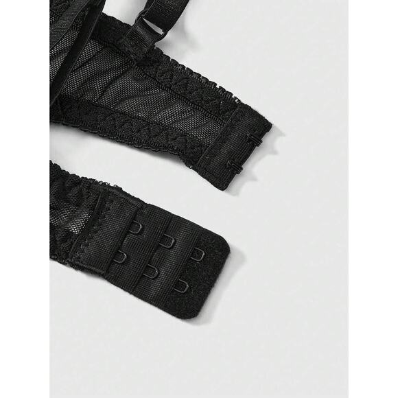 Goth Emo Punk Mauve Velvet Crop Top Bralette w/ Bat Charm S (4) - Picture 3 of 5